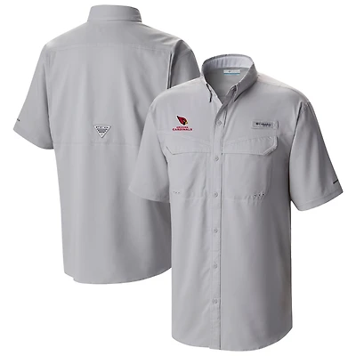 Men's Columbia Gray Arizona Cardinals Low Drag Offshore Omni-Wick Button-Up Shirt
