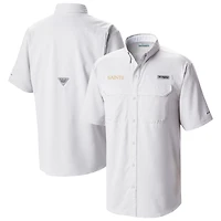 Men's Columbia New Orleans Saints Low Drag Offshore Omni-Wick Button-Up Shirt