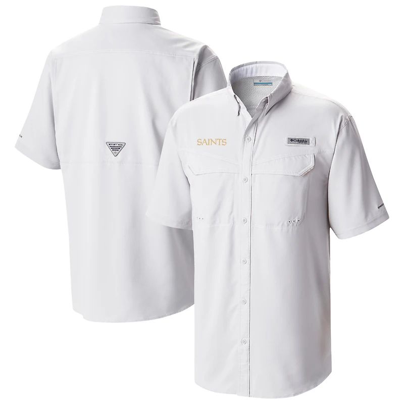 Men's Columbia New Orleans Saints Low Drag Offshore Omni-Wick Button-Up Shirt