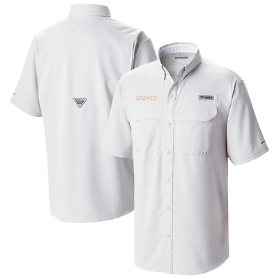 Men's Columbia New Orleans Saints Low Drag Offshore Omni-Wick Button-Up Shirt