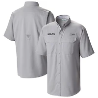 Men's Columbia New Orleans Saints Low Drag Offshore Omni-Wick Button-Up Shirt
