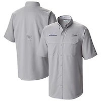 Men's Columbia Gray Seattle Seahawks Low Drag Offshore Omni-Wick Button-Up Shirt