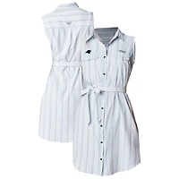 Women's Columbia  White Carolina Panthers PFG Sun Drifter Woven Dress