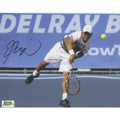 Kei Nishikori Autographed 8" x 10" Serve Photograph