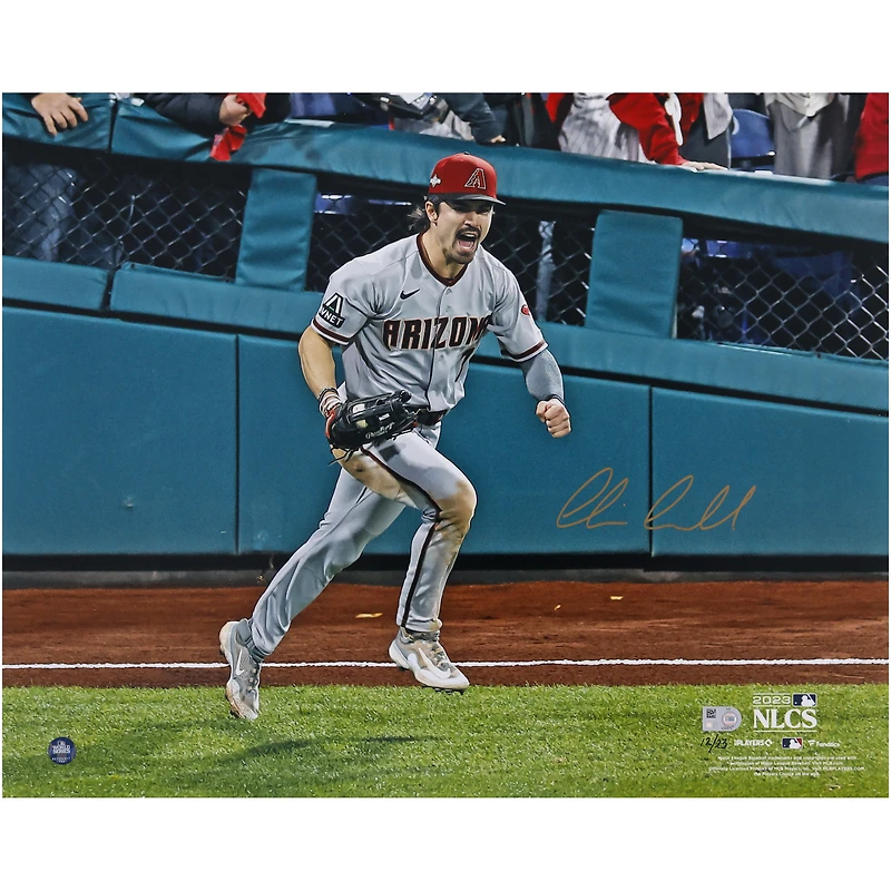 Corbin Carroll Arizona Diamondbacks Autographed 2023 NLCS Champions 16" x 20" Celebration Photograph - Signed in Gold Ink - Limited Edition of 23