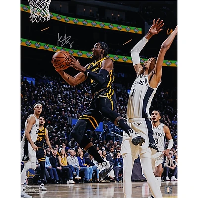 Jonathan Kuminga Golden State Warriors Autographed 16" x 20" Reverse Layup vs. San Antonio Spurs Photograph