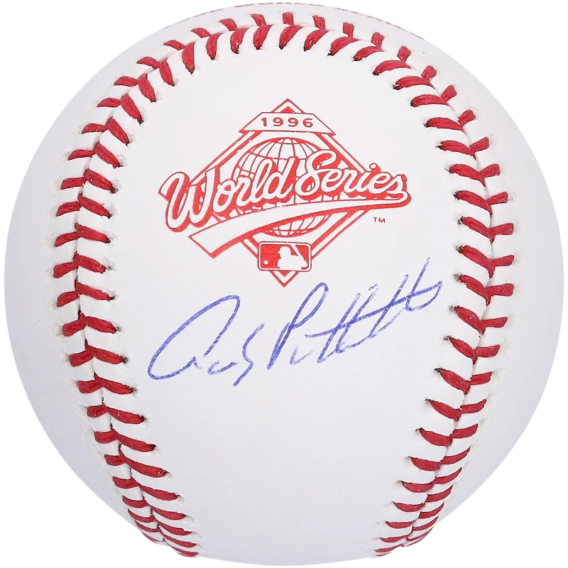 Andy Pettitte New York Yankees Autographed 1996 World Series Logo Baseball