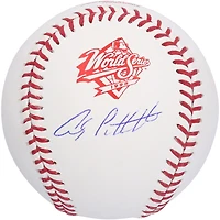 Andy Pettitte New York Yankees Autographed 1998 World Series Logo Baseball