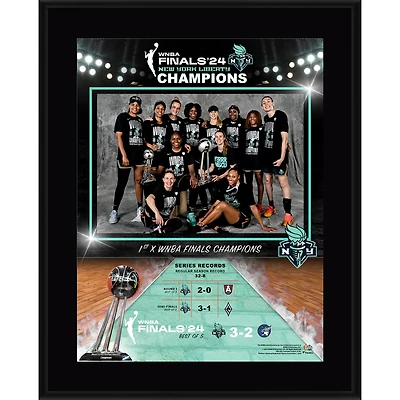 New York Liberty 2024 WNBA Finals Champions 10.5" x 13" Sublimated Plaque