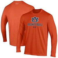 Men's Under Armour Auburn Tigers Basketball Performance Long Sleeve T-Shirt