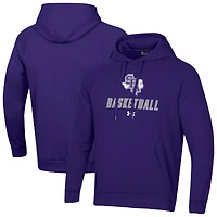 Men's Under Armour Purple Stephen F Austin Lumberjacks Basketball Rival Raglan Fleece Pullover Hoodie
