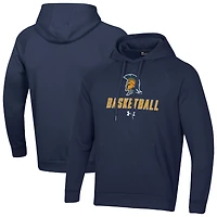 Men's Under Armour Navy UNCG Spartans Basketball Rival Raglan Fleece Pullover Hoodie
