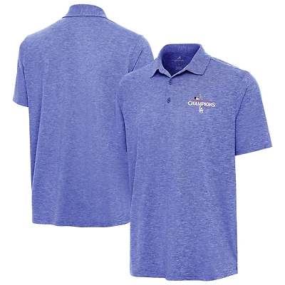 Men's Antigua  Heather Royal Los Angeles Dodgers 2024 National League Champions Par 3 Polo