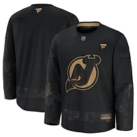 Men's Fanatics  Black New Jersey Devils 2024 Military Appreciation Practice Jersey
