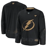 Men's Fanatics  Black Tampa Bay Lightning 2024 Military Appreciation Practice Jersey