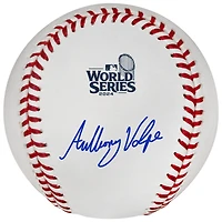 Anthony Volpe New York Yankees Autographed 2024 World Series Logo Baseball