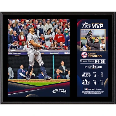 Giancarlo Stanton New York Yankees 2024 American League Champions MVP 12" x 15" Plaque
