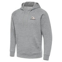 Men's Antigua Heather Gray Austin Dillon Victory Pullover Hoodie