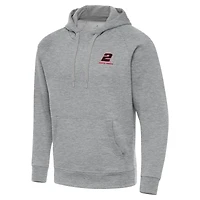 Men's Antigua Heather Gray Austin Cindric Victory Pullover Hoodie