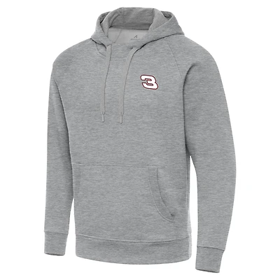Men's Antigua Heather Gray Richard Childress Racing Victory Pullover Hoodie