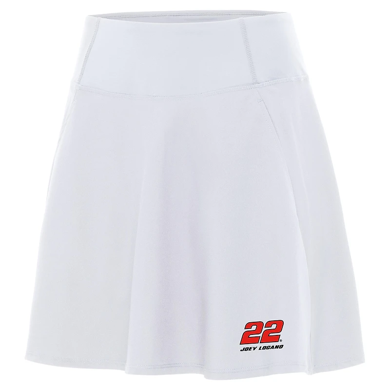 Women's Antigua  White Joey Logano Chip Skort