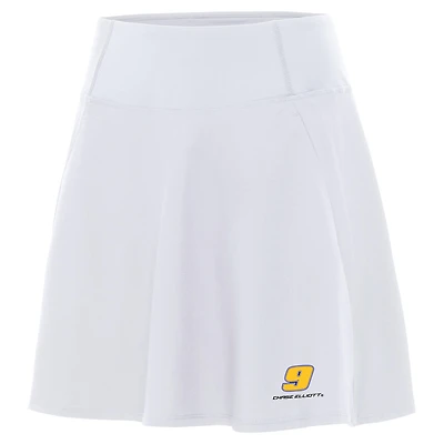 Women's Antigua  White Chase Elliott Chip Skort