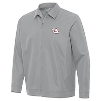Men's Antigua  Gray Richard Childress Racing Pivot Full-Zip Jacket