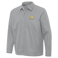 Men's Antigua  Gray Chase Elliott Pivot Full-Zip Jacket