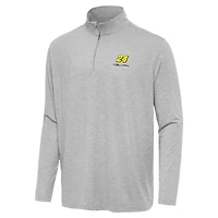 Men's Antigua  Heather Gray Jeff Gordon Hunk Quarter-Zip Top