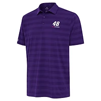 Men's Antigua  Purple Alex Bowman Tunnel Polo