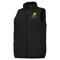 Women's Antigua  Black Denny Hamlin Experience Full-Zip Vest
