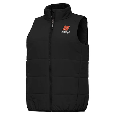Women's Antigua  Black Martin Truex Jr Experience Full-Zip Vest