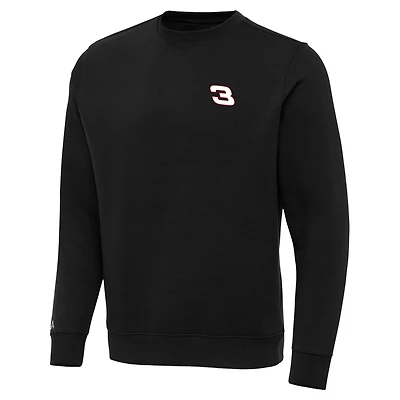Men's Antigua  Black Richard Childress Racing Victory Pullover Sweatshirt