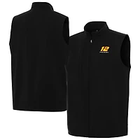 Men's Antigua  Black Ryan Blaney Regard Full-Zip Vest