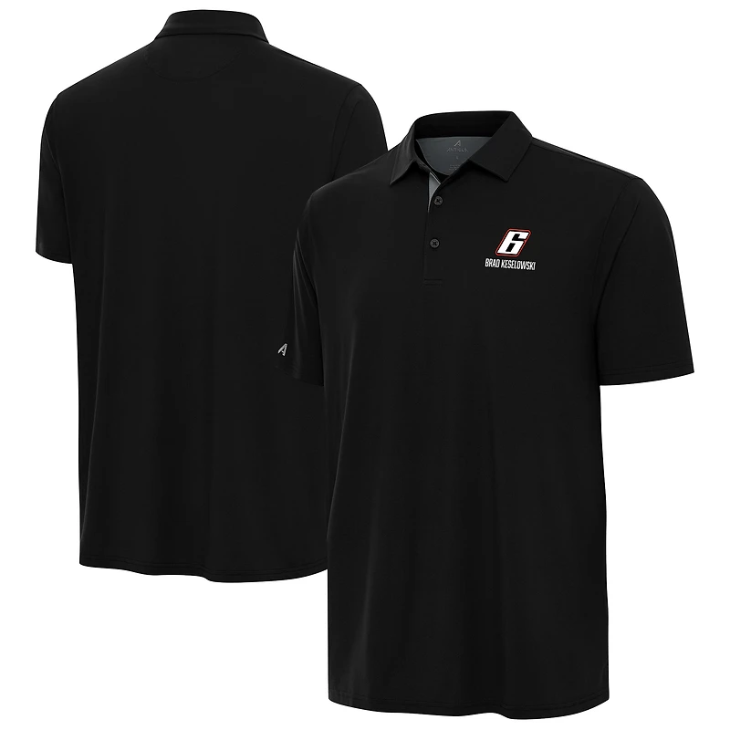 Men's Antigua  Heather Gray Brad Keselowski Era Polo