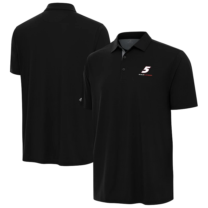 Men's Antigua  Heather Gray Kyle Larson Era Polo