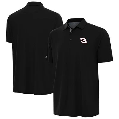 Men's Antigua  Heather Gray NASCAR Era Polo