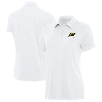 Women's Antigua  White Ryan Blaney Reprocess Polo
