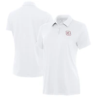 Women's Antigua  White NASCAR Reprocess Polo