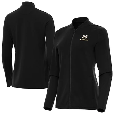 Women's Antigua Black Christopher Bell Continual Full-Zip Jacket