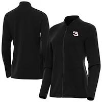 Women's Antigua  Black NASCAR Continual Full-Zip Jacket