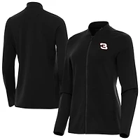 Women's Antigua  Black NASCAR Continual Full-Zip Jacket