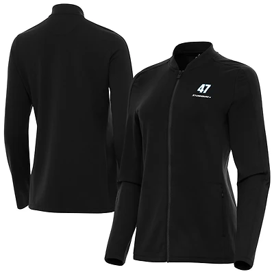 Women's Antigua  Black Ricky Stenhouse Jr. Continual Full-Zip Jacket