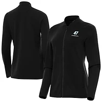Women's Antigua  Black Ricky Stenhouse Jr. Continual Full-Zip Jacket