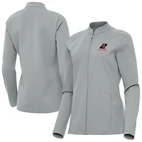 Women's Antigua  Gray Austin Cindric Regard Full-Zip Jacket