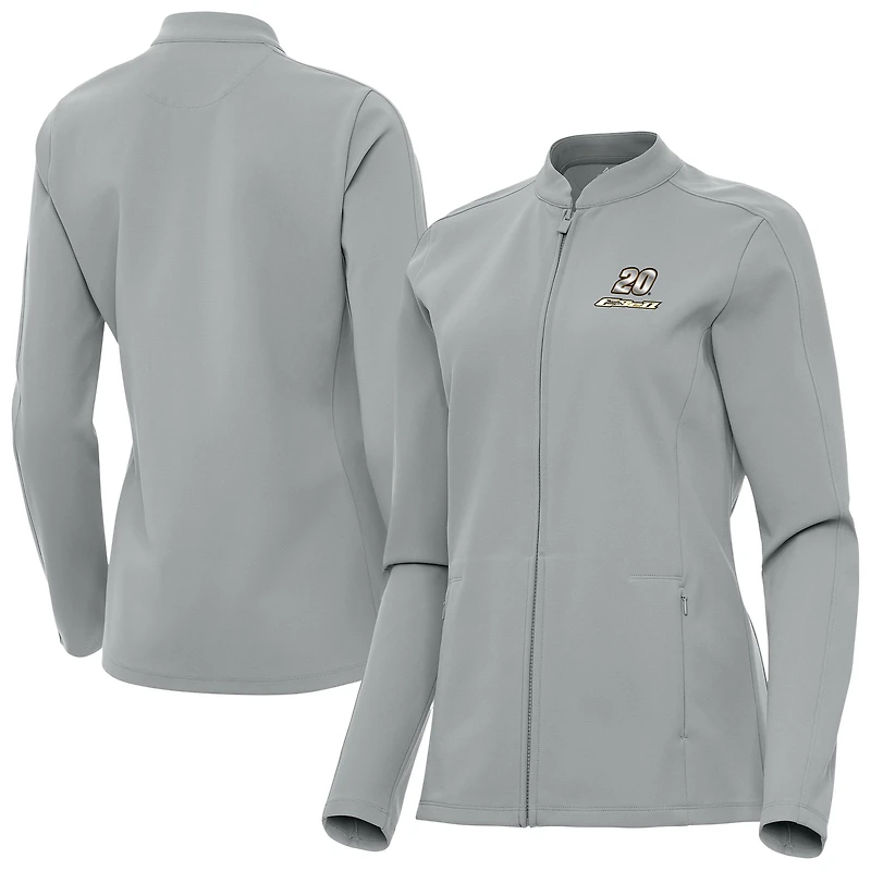 Women's Antigua Gray Christopher Bell Regard Full-Zip Jacket