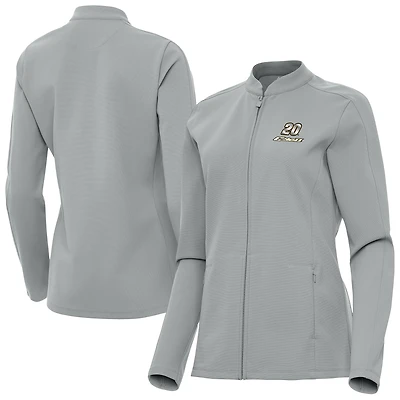 Women's Antigua Gray Christopher Bell Regard Full-Zip Jacket