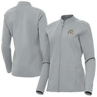 Women's Antigua  Gray Christopher Bell Regard Full-Zip Jacket