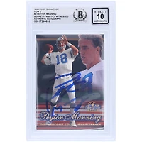 Peyton Manning Indianapolis Colts Autographed 1998 Flair Showcase Row 2 #223 Beckett Fanatics Witnessed Authenticated 10 Rookie Card