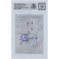 Eli Manning New York Giants Autographed 2019 Panini Rookies & Stars Black Printing Plate #GAH-EM #1/1 Beckett Fanatics Witnessed Authenticated 10 Card